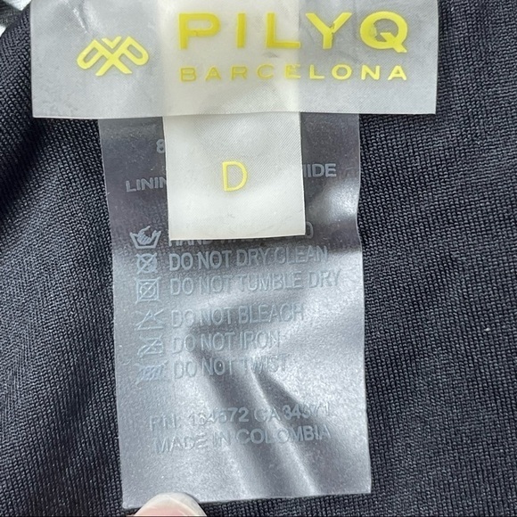 NWOT Pilyq Geometric Diamond Embroidered Lila Bikini Top size D - Picture 6 of 11